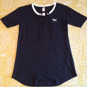 Victoria's Secret Victoria’s Secret PINK “Coffee Lover’s” Lace Up Short...